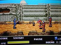 une photo d'Ã©cran de Mazin Wars sur Sega Megadrive